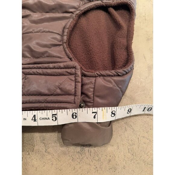 Brown Puffer Dog Jacket Missing Hood - Picture 5 of 5